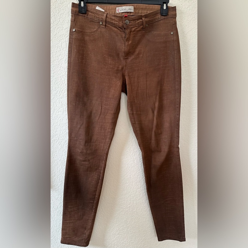 CJ by Cookie Johnson Brown Joy Legging Jeans Women’s Brown SZ 31 Stretch